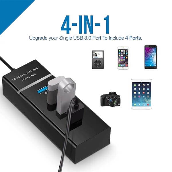 4 Ports USB 3.0 HUB Splitter High Speed Multi Splitter USB Adapter Expander Cable For Desktop PC Laptop Adapter