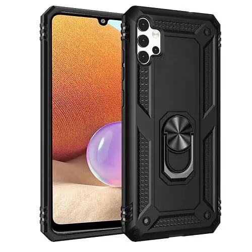 For Samsung Galaxy A32 5G | A32 4G Anti Scratch Rugged Magnetic Car Mount Ring Shockproof Heavy Duty Cover