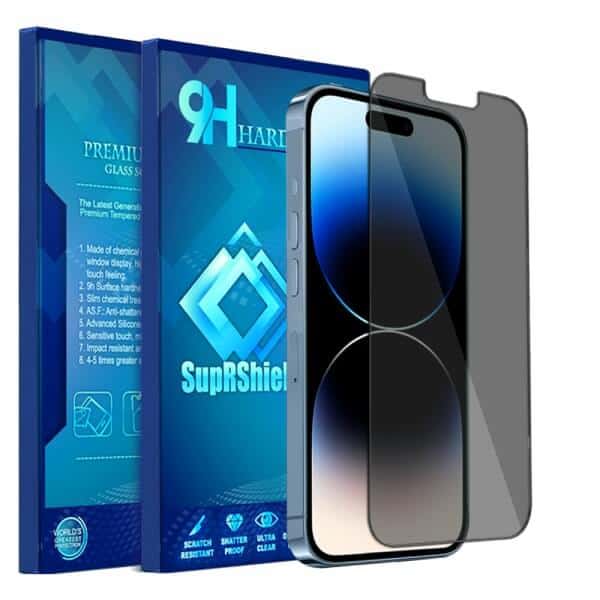 [2 Pack] For Apple iPhone 14 | 14 Pro | 14 Pro Max | 14 Plus SupRShield Anti Spy Privacy Tempered Glass LCD Screen Protector Film Guard