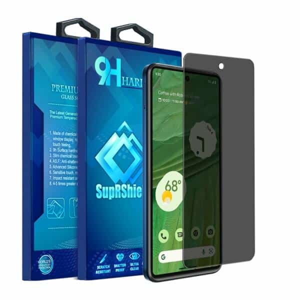 [1 Pack] Google Pixel 7 | 7A | 7 Pro SupRShield Anti Spy Privacy Tempered Glass LCD Screen Protector Film Guard