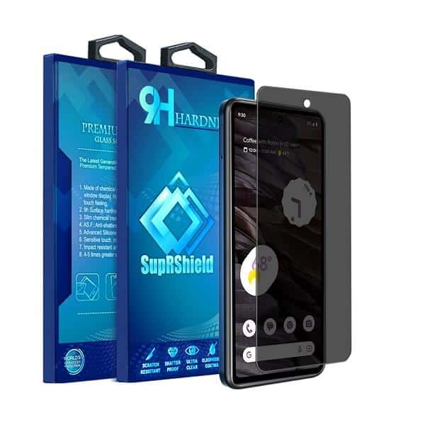 [1 Pack] Google Pixel 7 | 7A | 7 Pro SupRShield Anti Spy Privacy Tempered Glass LCD Screen Protector Film Guard