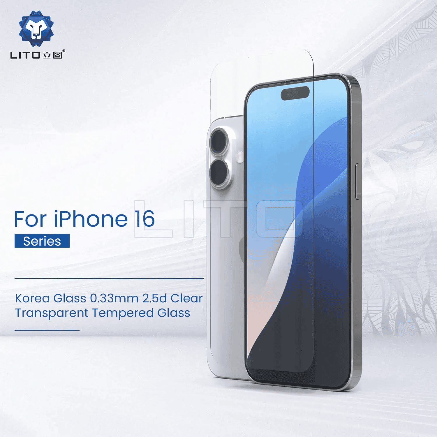 [1 Pack] LITO Apple iPhone Screen Protector Tempered Glass Film Guard ( Clear )