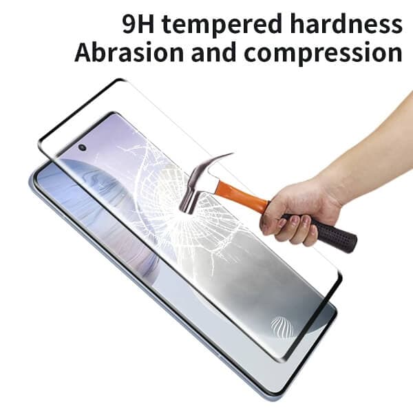 [1 Pack] Oppo Reno 10 5G Full Glue Full Coverage Tempered Glass Screen Protector (Black)