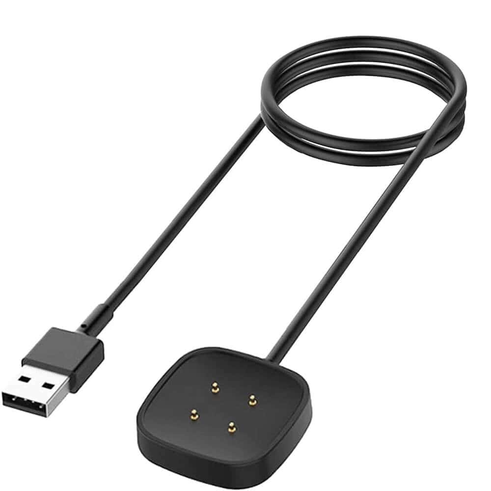 For Fitbit Versa 4/Versa 3/Sense 2/Sense Smartwatch Charger USB Charging Cable Dock Stand Cord