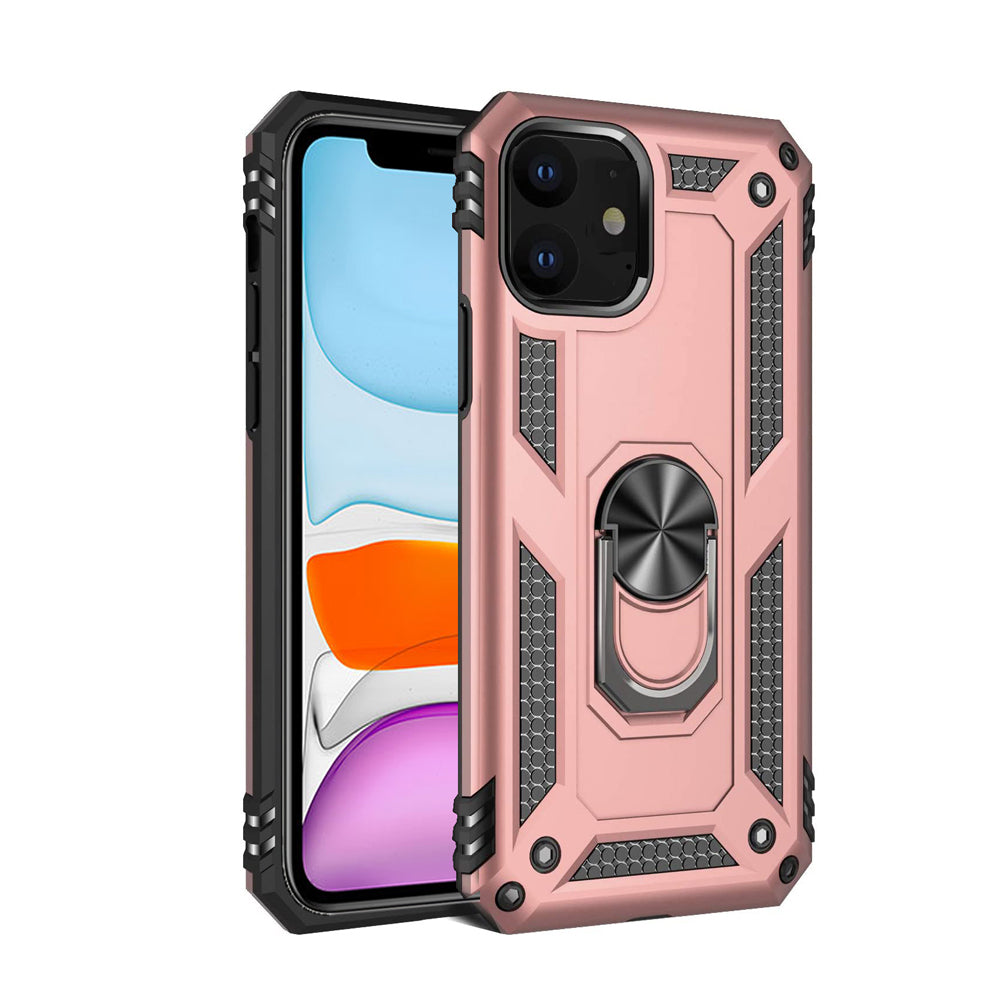 For Apple  iPhone 11 /11 Pro / 11 Pro Max Anti Scratch Rugged Magnetic Car Mount Ring Case Cover