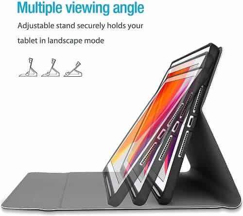 For Apple iPad 10.2 inch 9th Gen 2021/8th Gen 2020 /7th Gen 2019 With Pencil Holder Detachable Wireless Bluetooth Keyboard Case, Folio Leather Cover