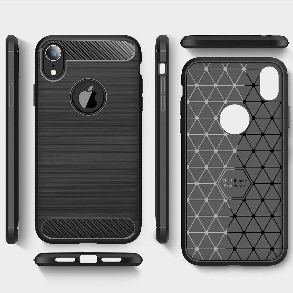 For Apple iPhone XS Max / XR SupRShield Carbon Fiber Shockproof Heavy Duty Rugged Case Cover