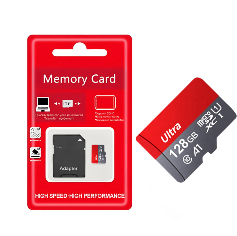 Ultra TF Memory Card 128GB Class 10 A1 High Speed Micro SDXC with Adapter, Reliable Storage for Phone, Camera, Tablet, Dashcam