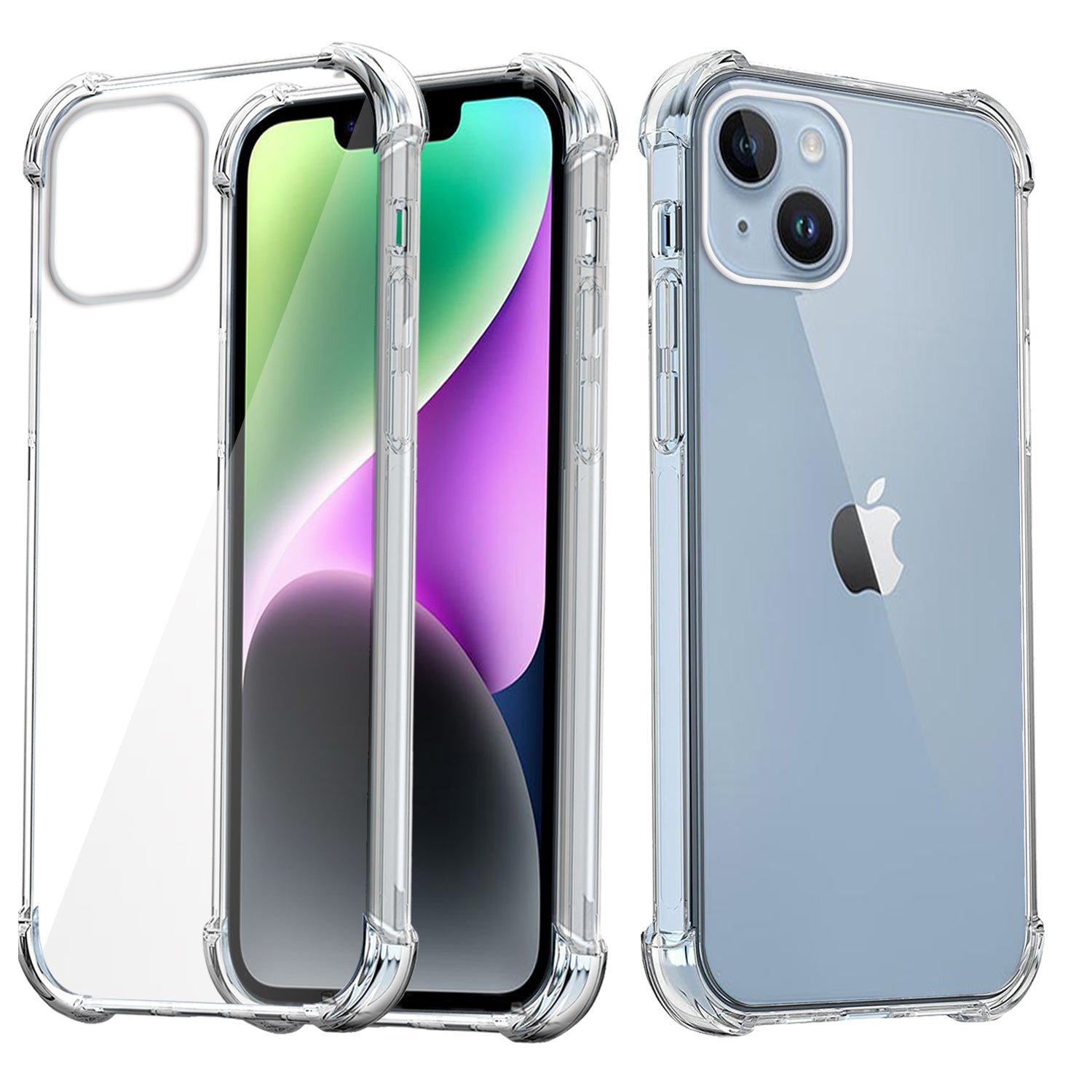 For Apple iPhone 14/14 Pro/14 Pro Max /14 Plus SupRShield Clear Case Shockproof Tough Gel Cushion Heavy Duty Phone Back Cover