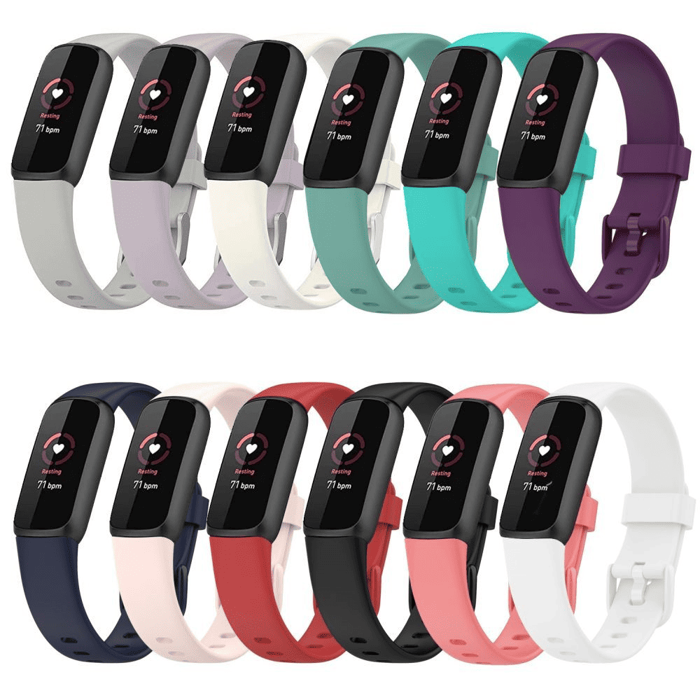 For Fitbit Luxe Waterproof Silicone Wristbands Sports Watch Band Loop