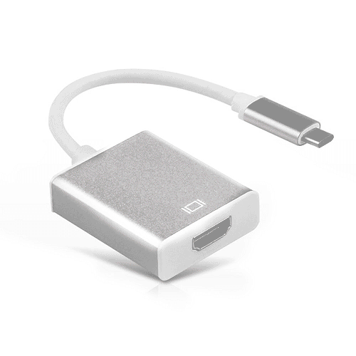 USB Type C 3.1 Male to HDMI Female HDTV 1080p Adapter Cable (Silver)