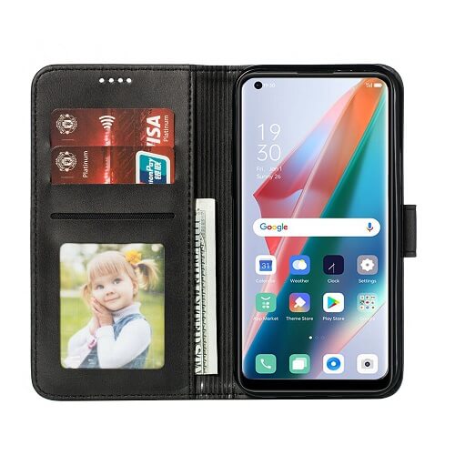 For Oppo Find X3 Neo Wallet Case Flip Leather Card Slots Cover