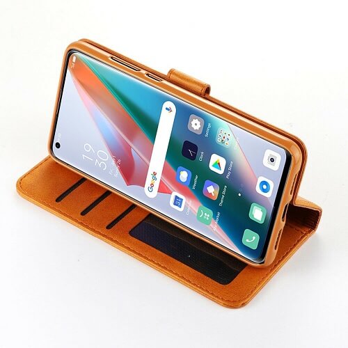 For Oppo Find X3 Neo Wallet Case Flip Leather Card Slots Cover