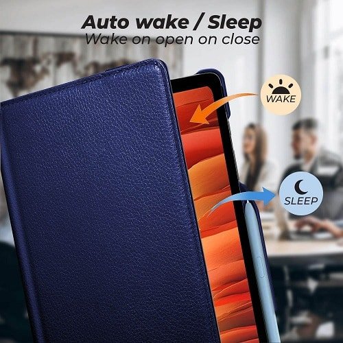 Samsung Galaxy Tab A7 10.4 inch SM-T500 T505 360 Degree Rotating Stand Case Cover (Purple)