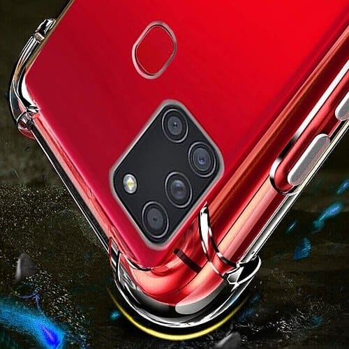Samsung Galaxy A21s Clear Case Shockproof Tough Transparent Anti knock Heavy Duty Cover