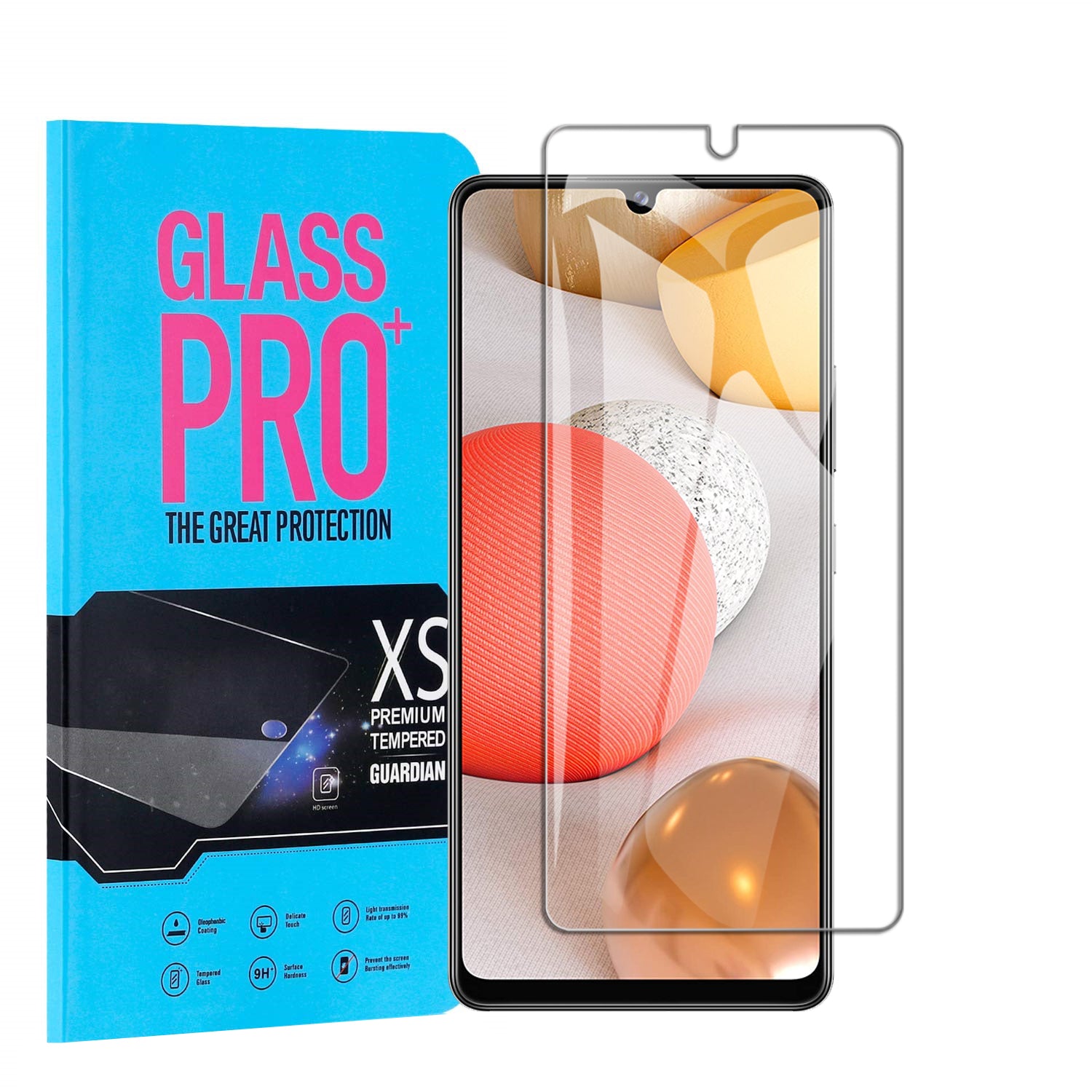 [ 2 Pack ] Samsung Galaxy A42  Screen Protector Anti Scratch Tempered Glass Film Guard