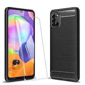 Samsung Galaxy A31 Shockproof Case Cover + Free Tempered Glass Screen Protector