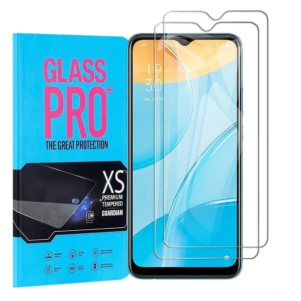 [ 2 Pack ] Oppo A15 Screen Protector Anti Scratch Full Coverage Tempered Glass Film Guard (Clear)
