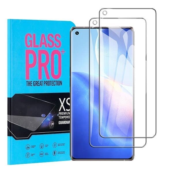 [ 2 Pack ] Oppo Find X3 Neo Screen Protector Anti Scratch Full Coverage Tempered Glass Film Guard (Clear)