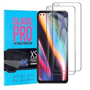 [ 2 Pack ] Motorola Moto G 5G Plus Screen Protector Anti Scratch Full Coverage Tempered Glass Film Guard (Clear)