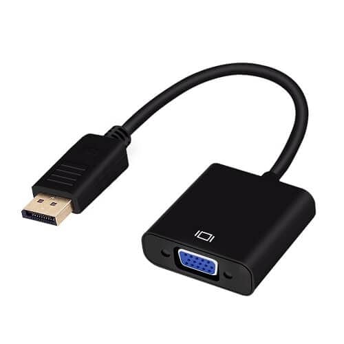 DisplayPort to VGA Adapter 1080P Converter Display Port DP to VGA Adapter Male to Female Connector For Computer, Desktop, Laptop, PC, Monitor, Projector, HDTV