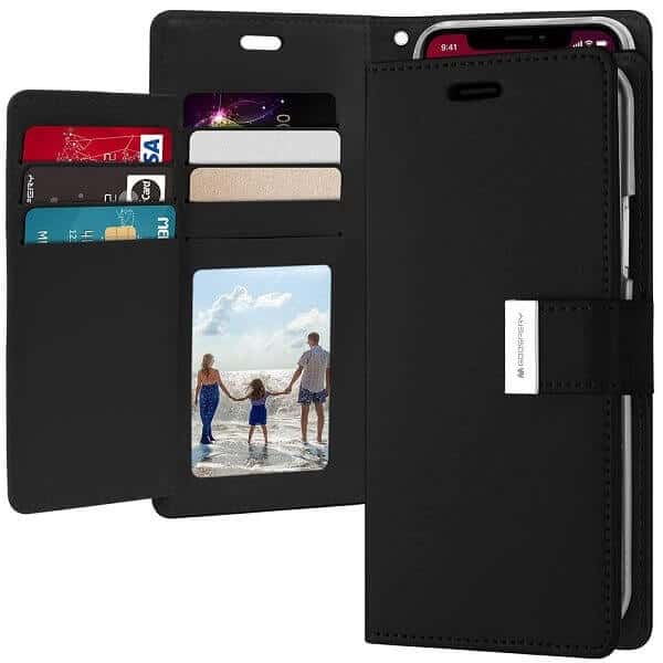 Goospery For Apple iPhone SE /7/8 Plus Rich Diary Wallet Flip Case Leather Card Slots Magnetic Cover