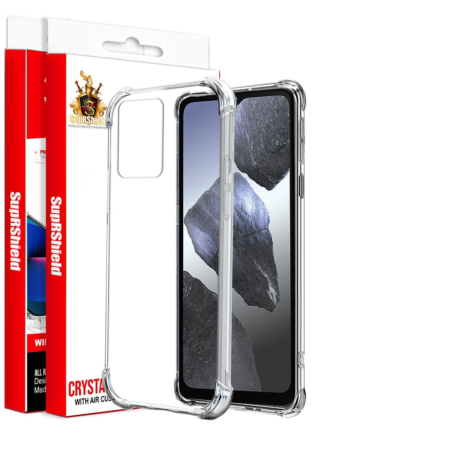 For HMD Aura 2 SupRShield Heavy Duty Soft Tough Gel Transparent Air Cushion Shockproof Back Cover