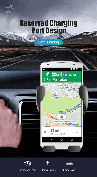 Universal For Up to 6.5 inch Car Cell Phone Holder Clip Gravity Car Mount Bracket Stand For iPhone Samsung Galaxy Nokia Oppo Google Pixel Motorola LG Telstra Optus