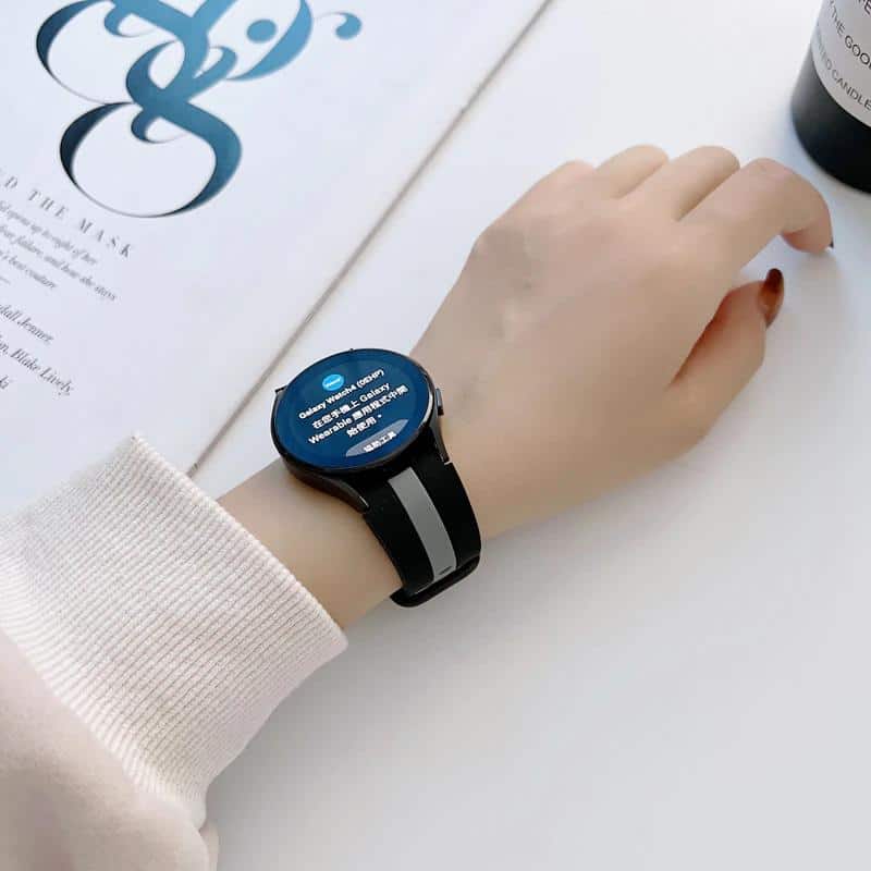 For Samsung Galaxy Watch 3 41mm Replacement Silicone Sport Wristband, Adjustable Silicone Strap Loop correa Sport Wrist Band For Women Men Unisex