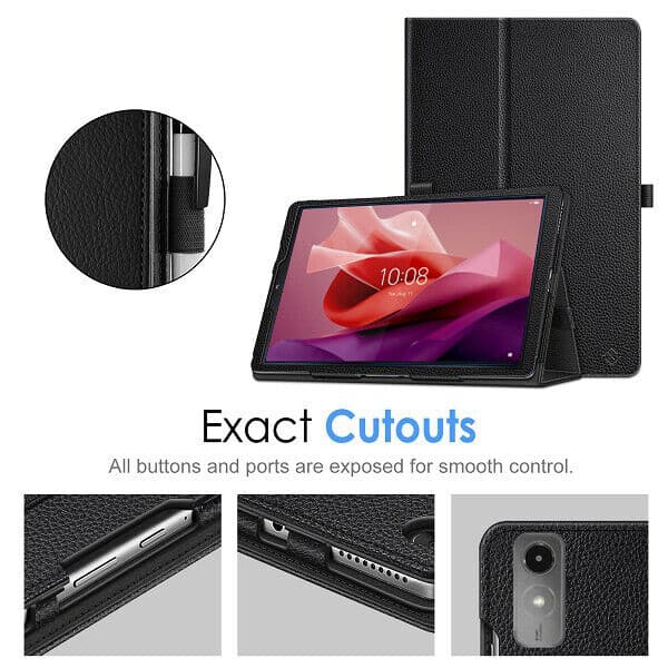 For Lenovo Tab P12 (12.7 inch) 2023 Smart Business Style Folio Leather Folding Stand Case Magnetic Cover