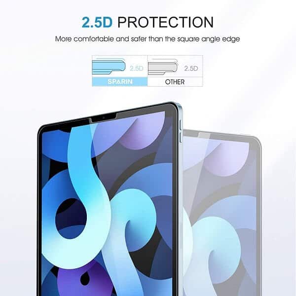 (2 Pack) For iPad Air 10.9 inch 5th 2022 /Air 4th 2020 /iPad Pro 11 inch 4th 2022/ 3rd 2021/ 2nd 2020/ 1st 2018 Gen Tempered Glass Screen Protector