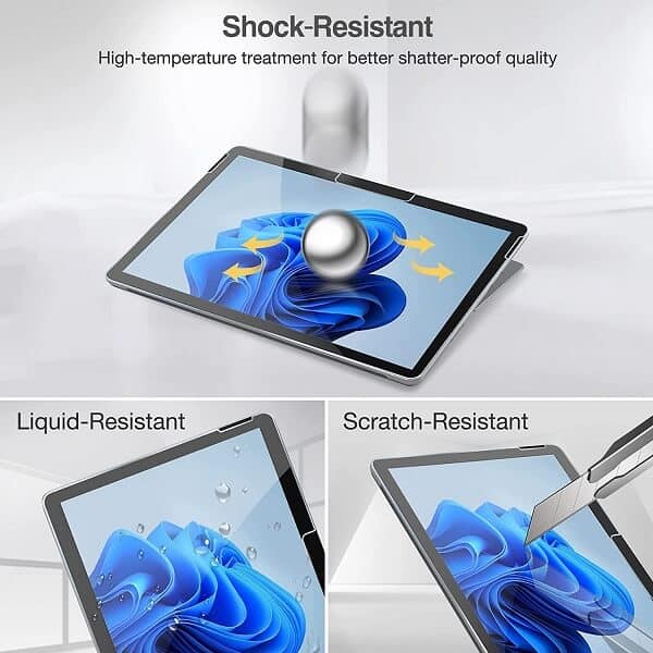 [2 Pack] Microsoft Surface Go 3/2/1 2021/2020/2018 Tempered Glass Screen Protector Film Guard