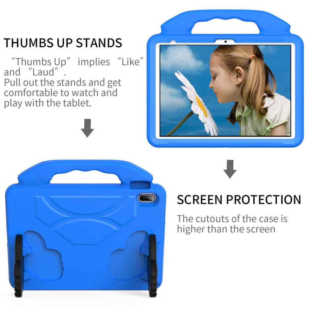 For Apple iPad 10th Gen 2022 10.9 inch Thumbs UP Kids Lightweight Convertible Handle Protective Shockproof Case Cover
