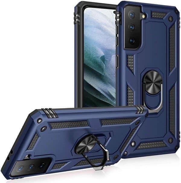 For Samsung Galaxy S21 | S21+ /S21 Plus | S21 Ultra Anti Scratch Rugged Magnetic Car Mount Ring Shockproof Heavy Duty Case Cover