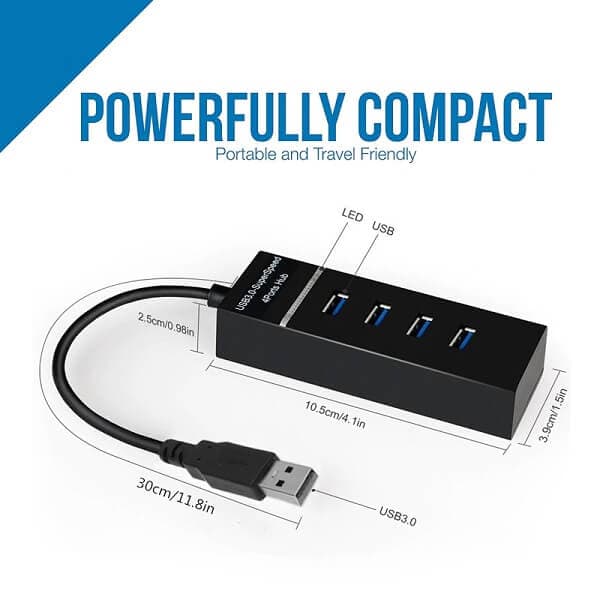 4 Ports USB 3.0 HUB Splitter High Speed Multi Splitter USB Adapter Expander Cable For Desktop PC Laptop Adapter