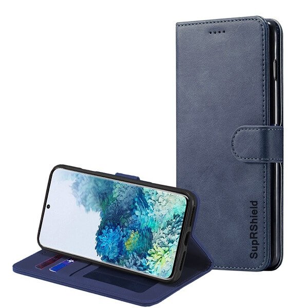 For Samsung Galaxy S20 | S20 FE | S20+ /S20 Plus | S20 Ultra SupRShield Wallet Leather Flip Stand Magnetic Case Cover