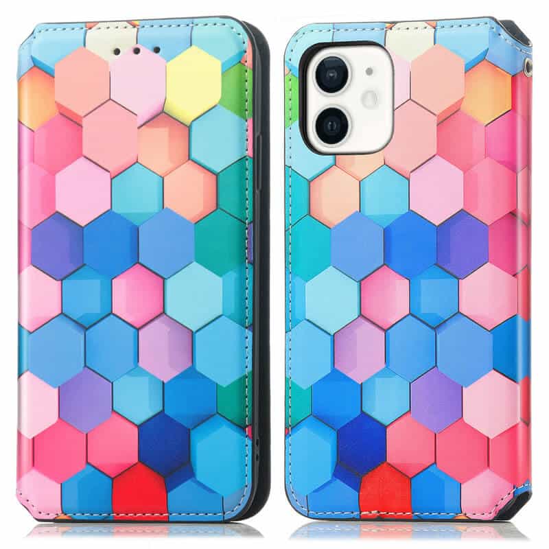 CaseNeo For Apple iPhone 12 /12Mini /12 Pro /12 Pro Max Leather Wallet Flip Case With RFID Blocking Credit Card Holder Slots Cover