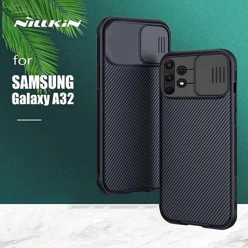 Nillkin For Samsung Galaxy A32 5G | A32 4G Case, CamShield Series Slim Stylish Protective Case with Slide Camera Cover - Black