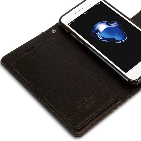 Goospery For Apple iPhone SE /7/8 Plus Rich Diary Wallet Flip Case Leather Card Slots Magnetic Cover