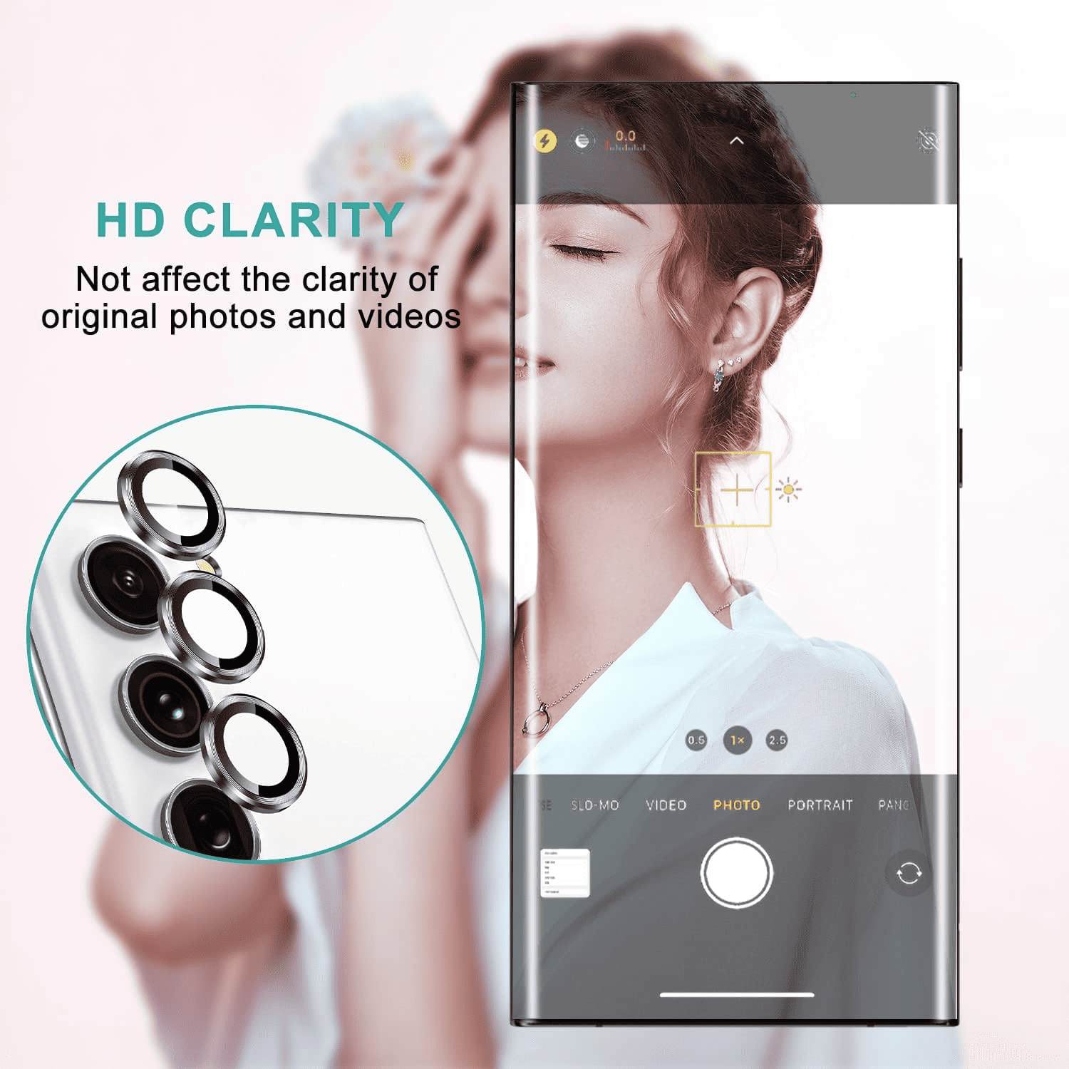 For Samsung Galaxy S23 FE Metal Individual Ring Protector Cover For Camera Lens