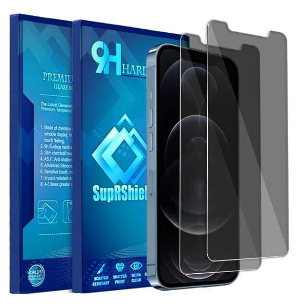 [2 Pack] For Apple iPhone 12 / 12 Mini / 12 Pro / 12 Pro Max SupRShield Anti Spy Privacy Tempered Glass LCD Screen Protector Film Guard