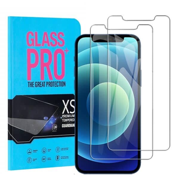 [2 Pack] Apple iPhone 12 Screen Protector Tempered Glass Anti Scratch Film Guard