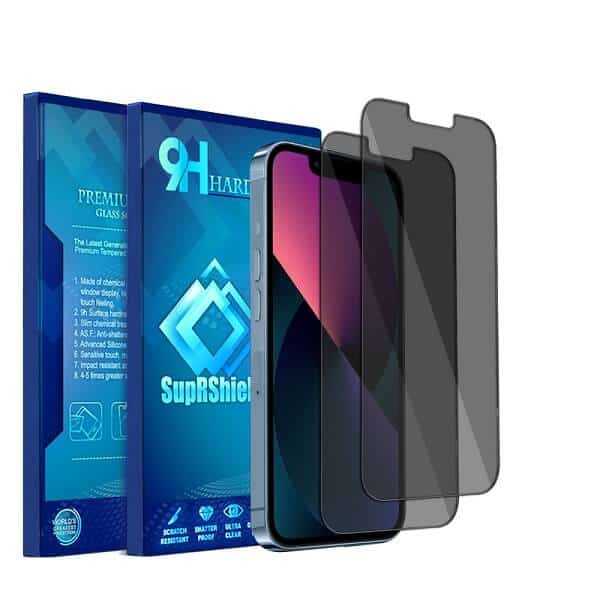 [2 Pack] Apple iPhone 13 /13 Pro / 13 Pro Max / 13 Mini SupRShield Anti Spy Privacy Tempered Glass LCD Screen Protector Film Guard