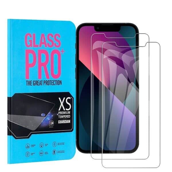 [2 Pack] Apple iPhone 13 /13 Pro / 13 Pro Max / 13 Mini/16e Tempered Glass Screen Protector Film Guard (Clear)
