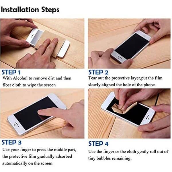 [2 Pack] Apple iPhone 13 Pro Tempered Glass Screen Protector Film Guard (Clear)