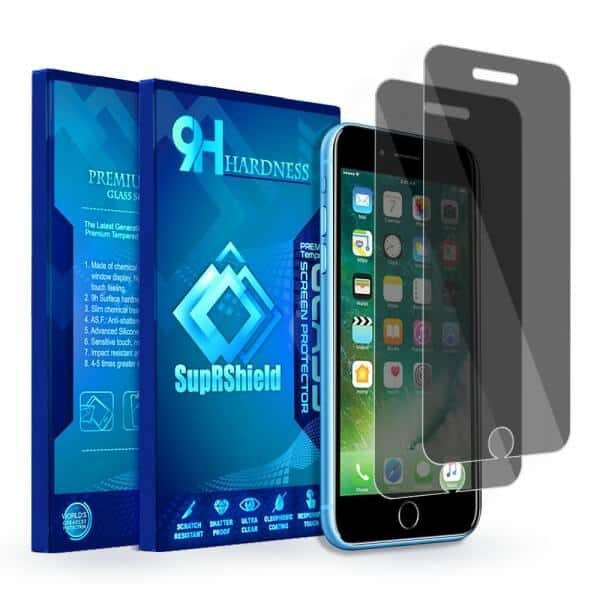 [2 Pack] Apple iPhone 6 Plus 6S Plus SupRShield Anti Spy Privacy Tempered Glass LCD Screen Protector Film Guard