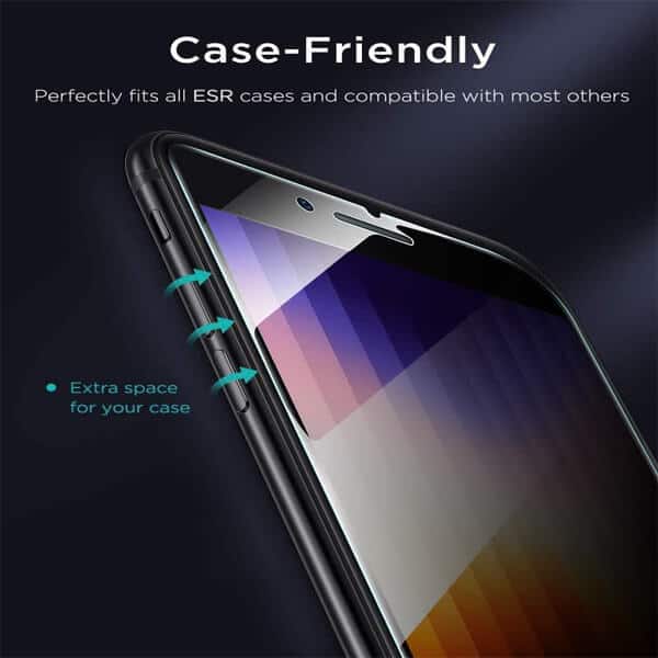 [2 Pack] Apple iPhone SE 2022 Anti Spy Privacy Tempered Glass LCD Screen Protector Film Guard