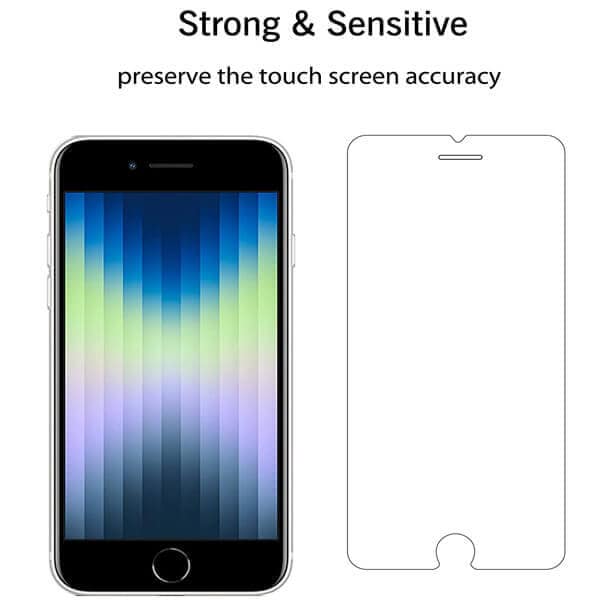 [2 Pack ] Apple iPhone SE 2022 Screen Protector Tempered Glass LCD Film Guard
