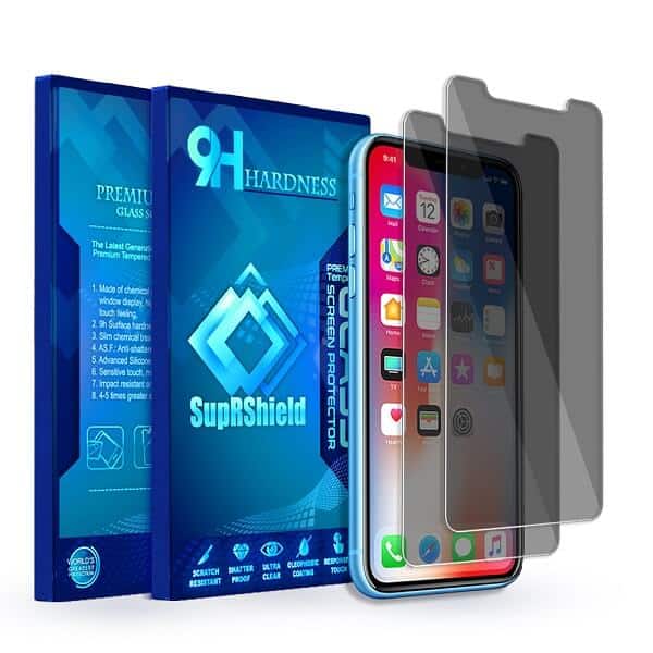 [2 Pack] Apple iPhone X XS Anti Spy Privacy Tempered Glass LCD Screen Protector Film Guard