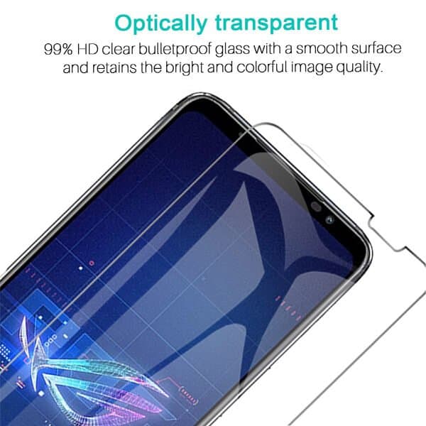 [2 Pack] Asus ROG Phone 6 Tempered Glass LCD Screen Protector Film Guard (Clear)